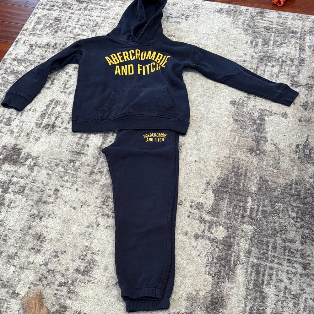 Abercrombie & Fitch Kids Navy Blue Jogger Set